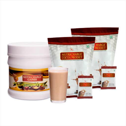 Nutricharge Gainer and Cocoa ProDiet Doy